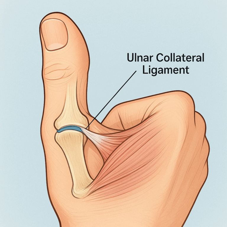 thumb UCL ligament injury, Skiers Thumb